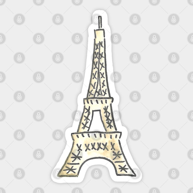 Paris Icons: Eiffel Tower Sticker by buhloop.icons